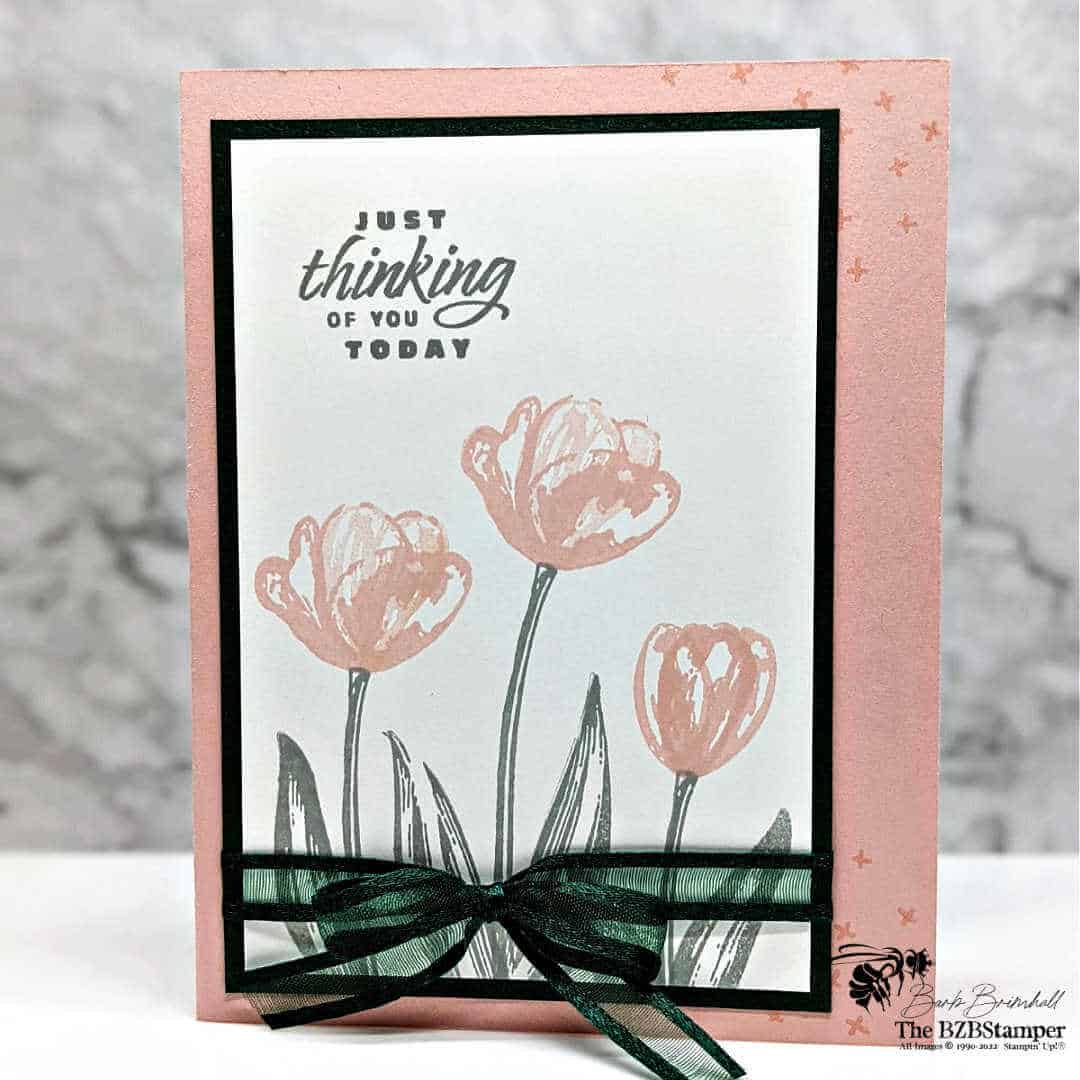 Flowering Tulips Thinking of You Card