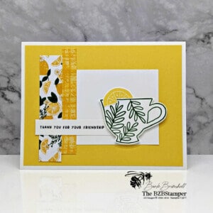 Cup of Tea Stamp Set by Stampin' Up! in yellow and green