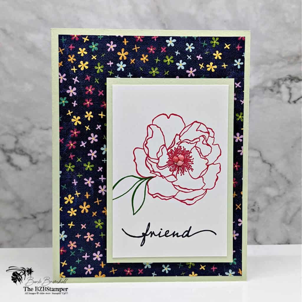 Greeting Card You Can Make in 5 Minutes using floral images