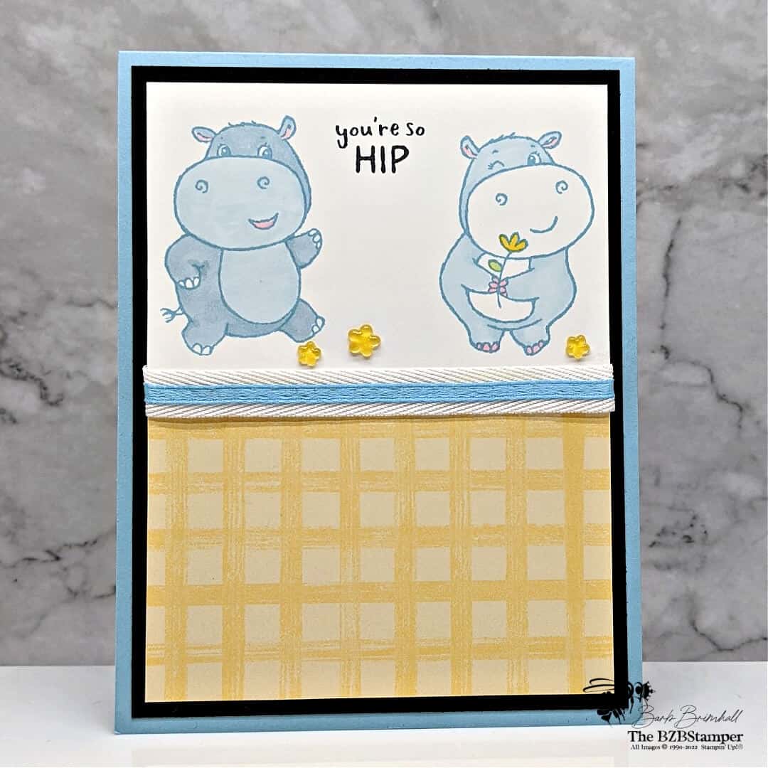 Hippest Hippos Greeting Card