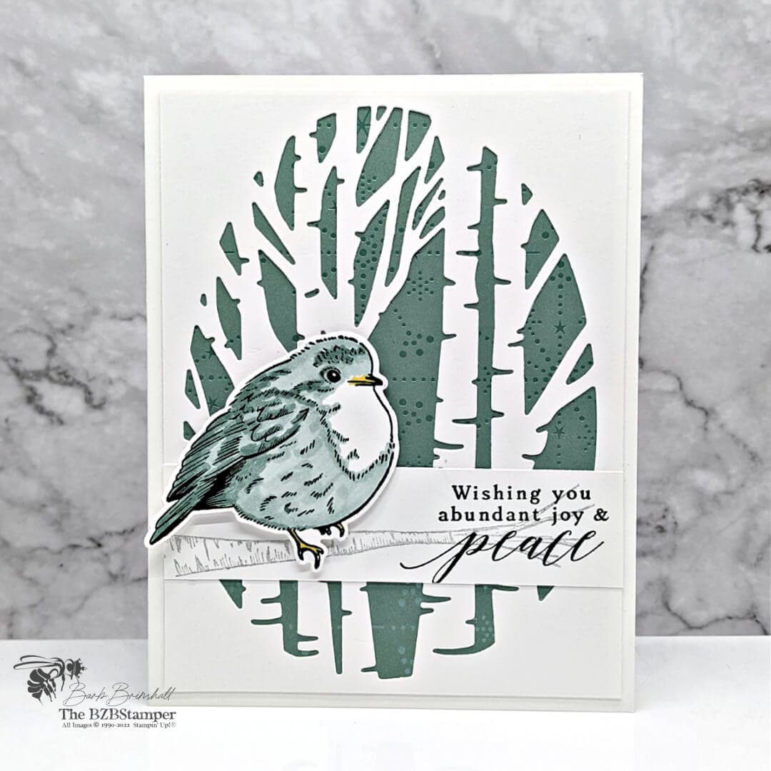 Christmas Card using the Perched In a Tree Bundle