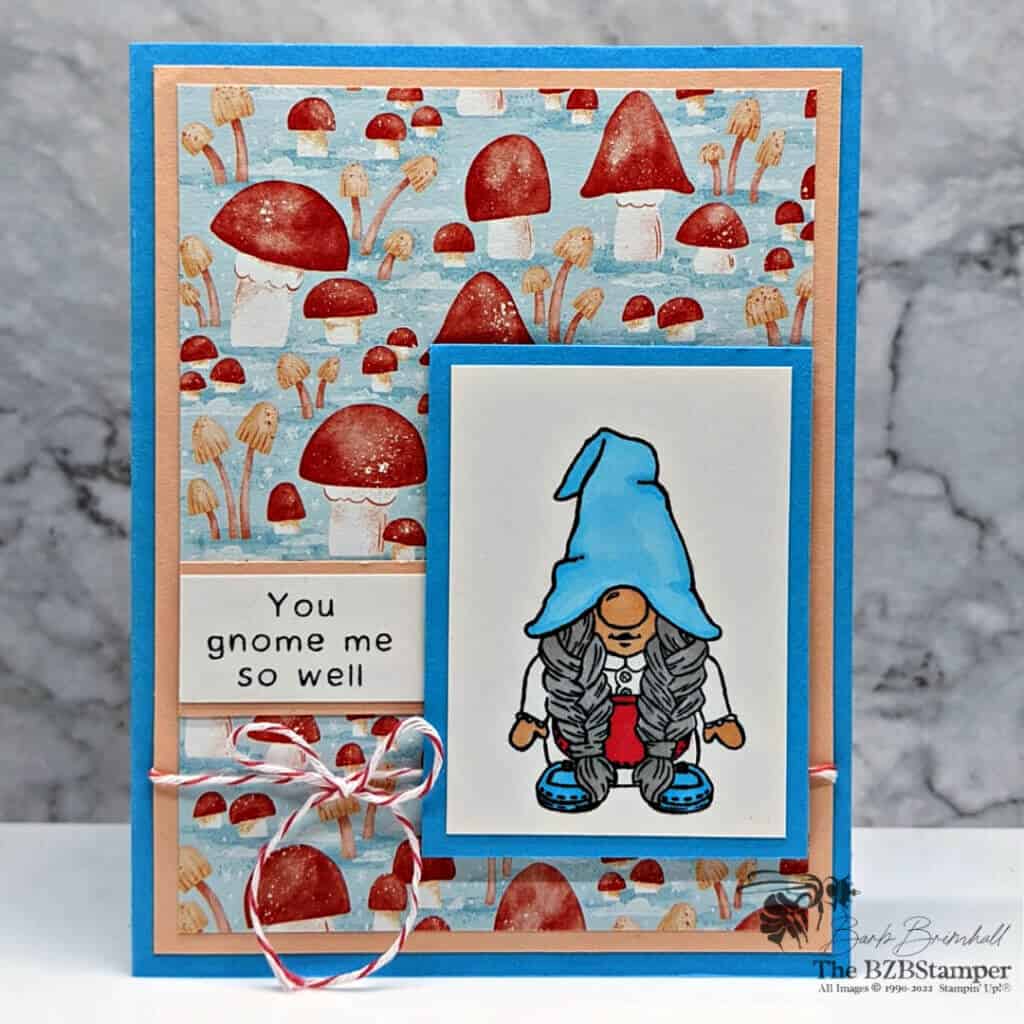 Gnome card featuring you gnome me so well sentiment