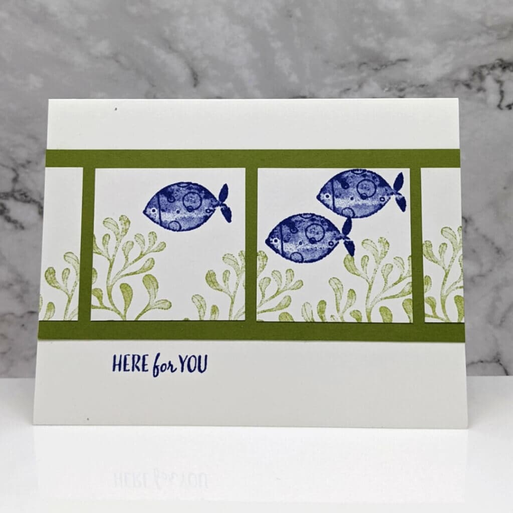 082922 stampin up a fish and a wish navy
