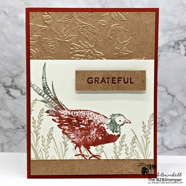 Autumn Card using Painted Pheasant Stamp Set