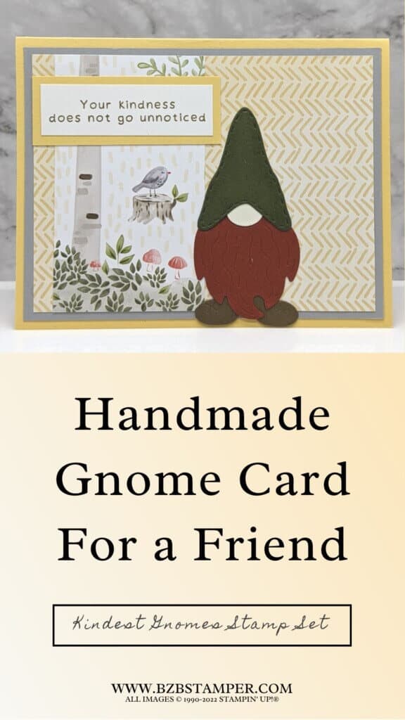 Thank You card using the Kindest Gnomes Bundle by Stampin' Up!