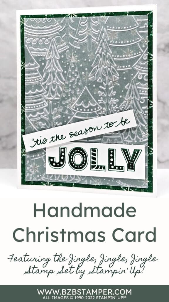 Christmas Greeting Card featuring Vellum and Jingle, Jingle, Jingle Stamp Set by Stampin' Up!