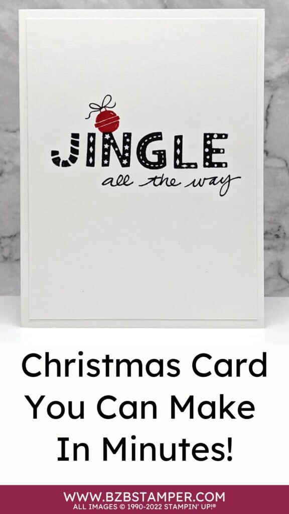 Handmade Christmas Card you can make in minutes