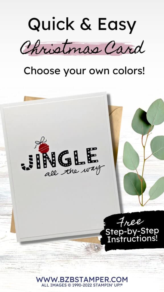 Easy Christmas Card featuring Jingle, Jingle, Jingle