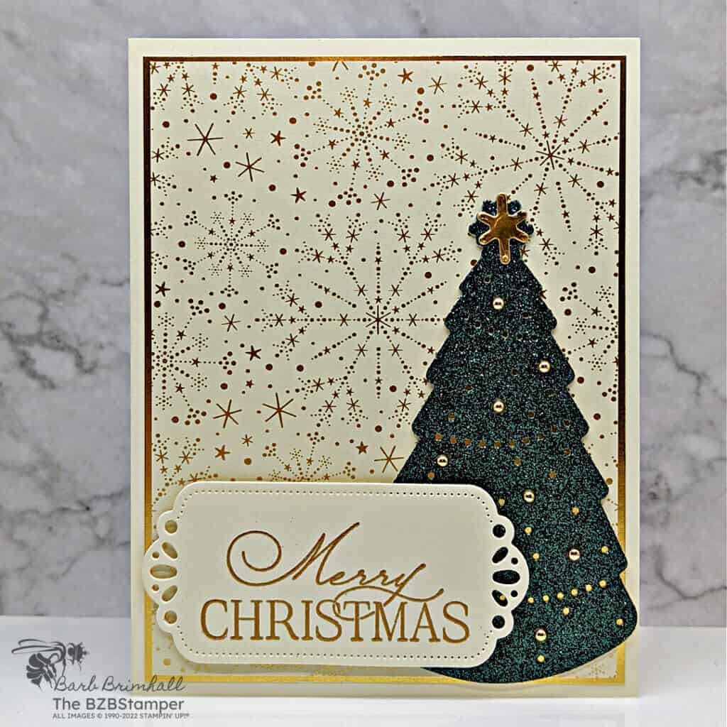 Beautiful Handmade Christmas Card | Barb Brimhall, The BZBStamper