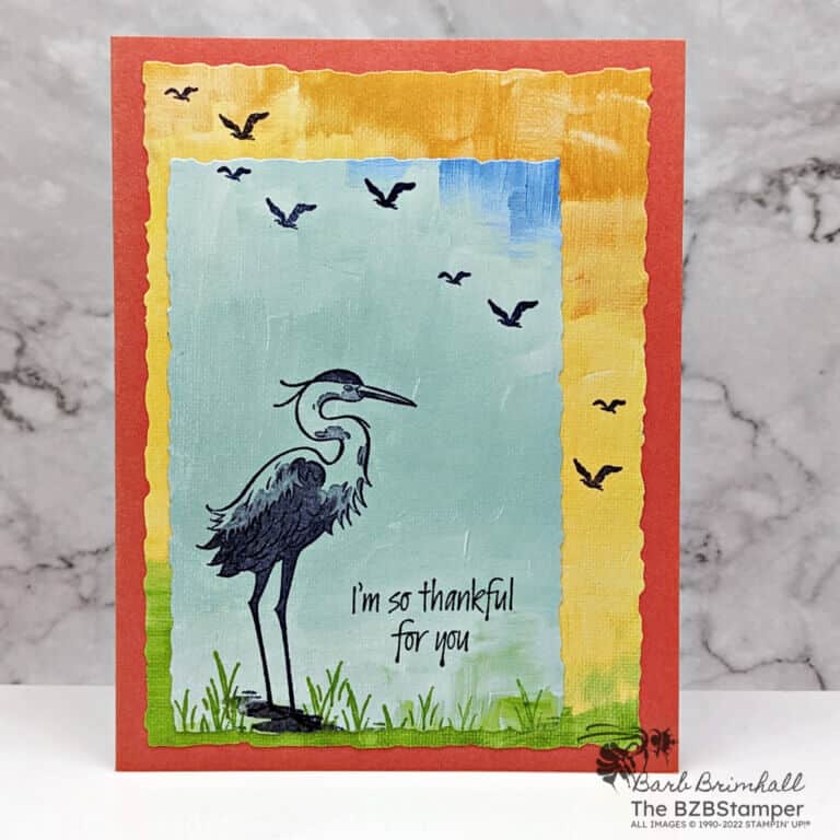 Thank You Card featuring Pretty Patterned Paper