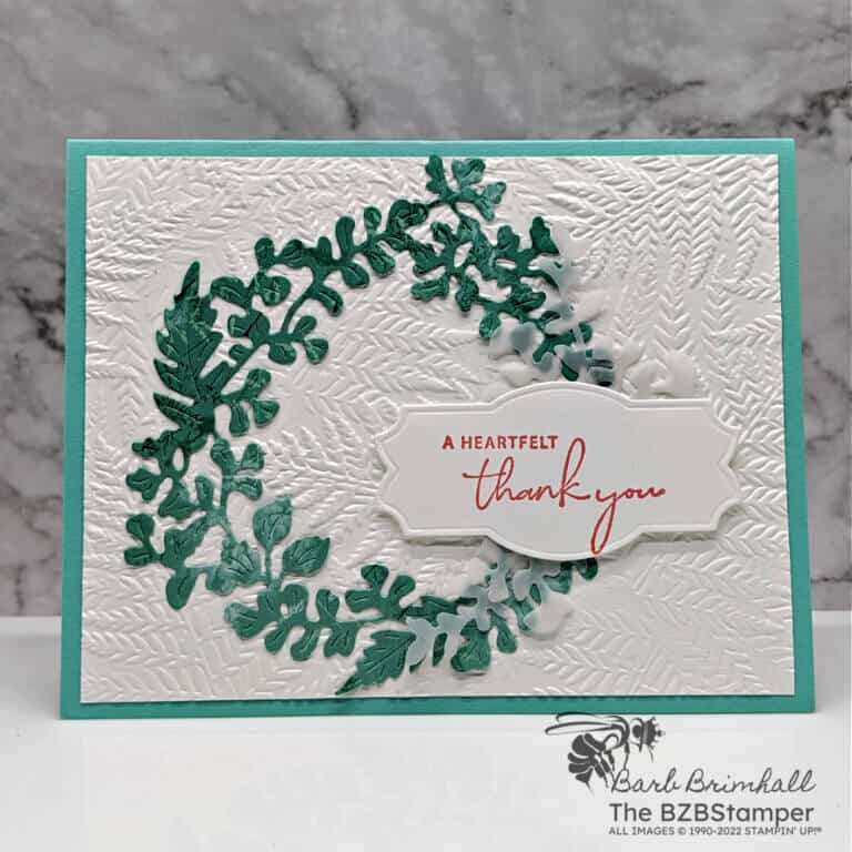 A Beautiful Handmade Thank You Card