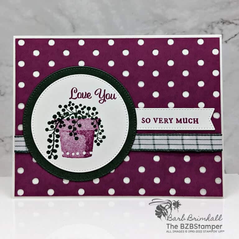 Floral Card using the Plentiful Plants Stamp Set