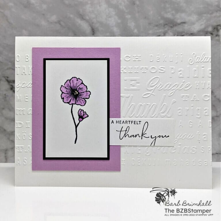 Simple Floral Thank You Card