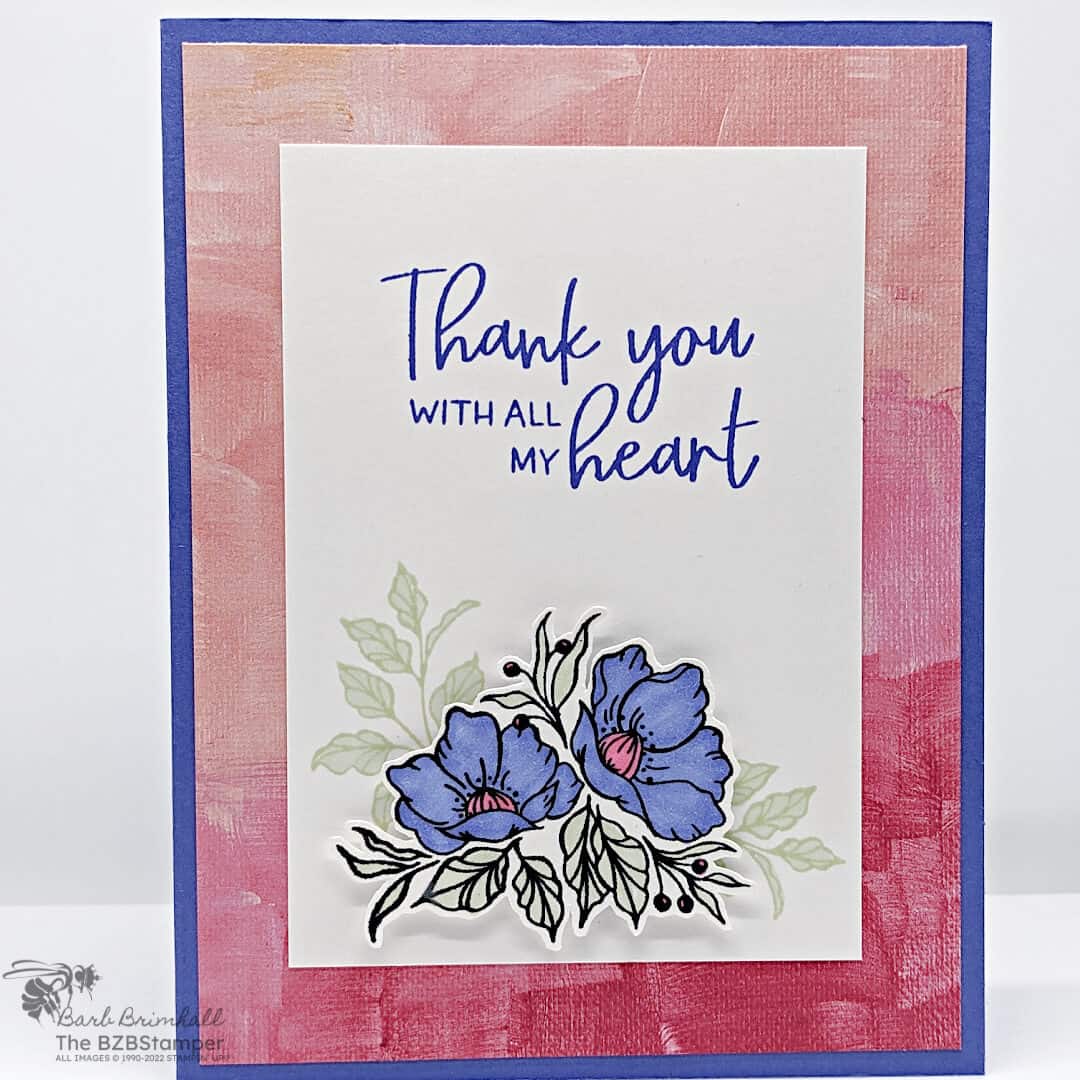 Thank You Card with the Framed Florets Stamp Set