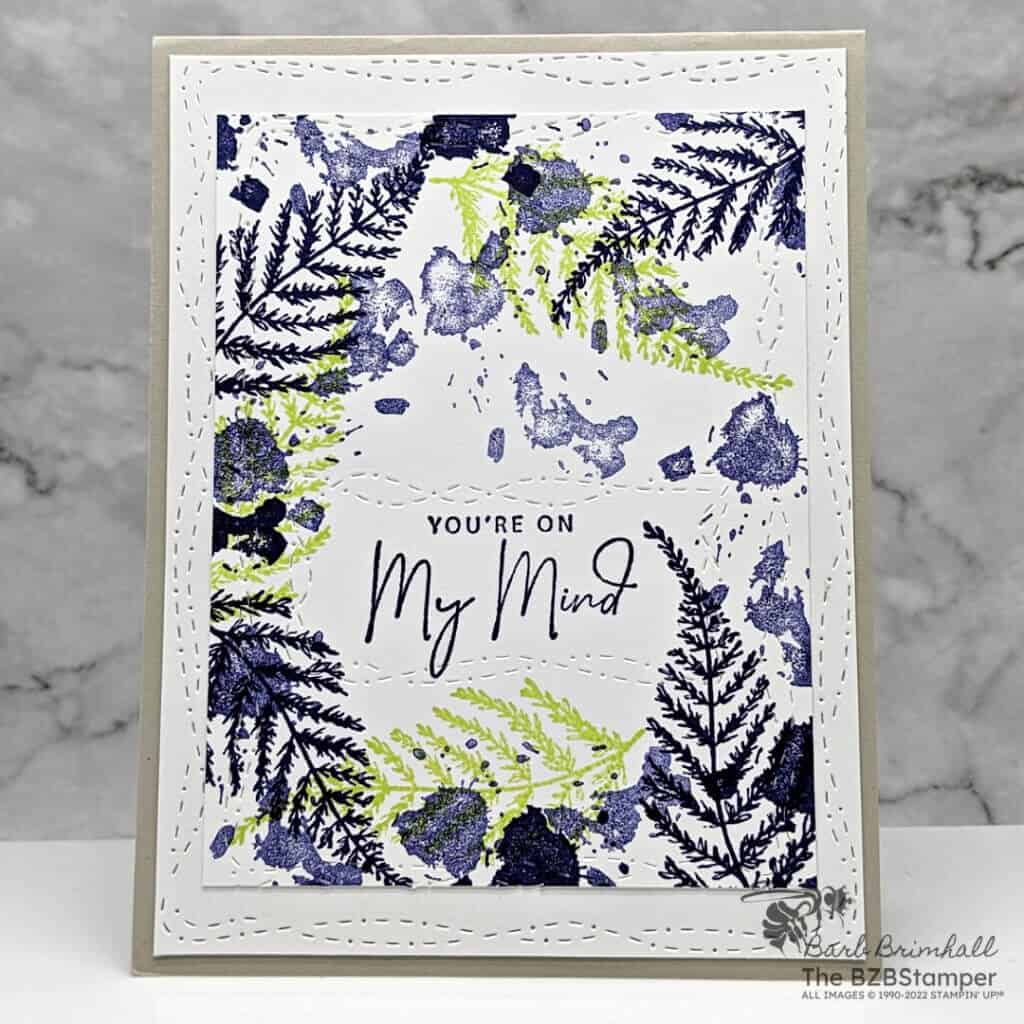 122122 stampin up natures prints thinking of you