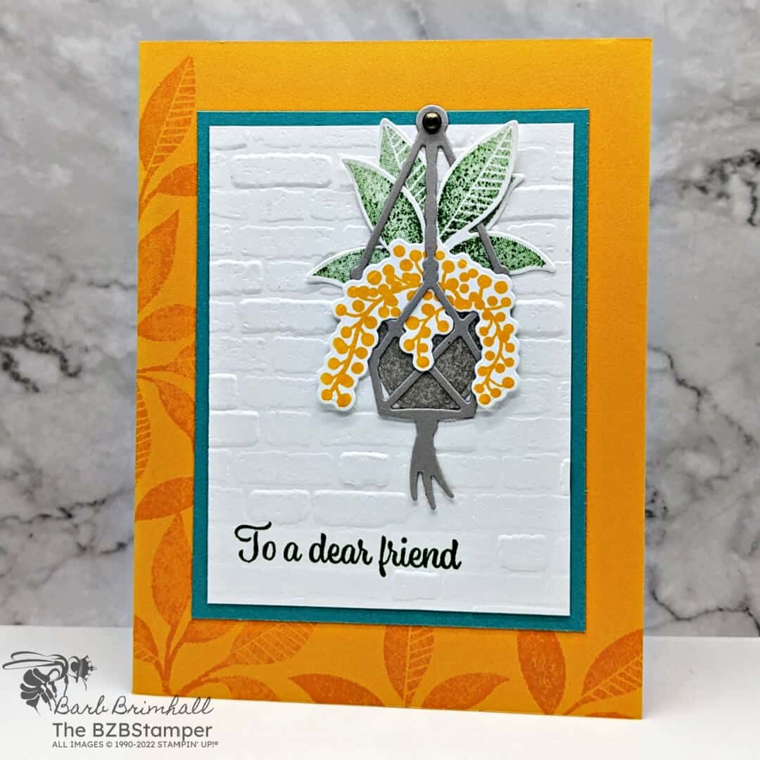 Handmade Card Using The Plentiful Plants Stamp Set