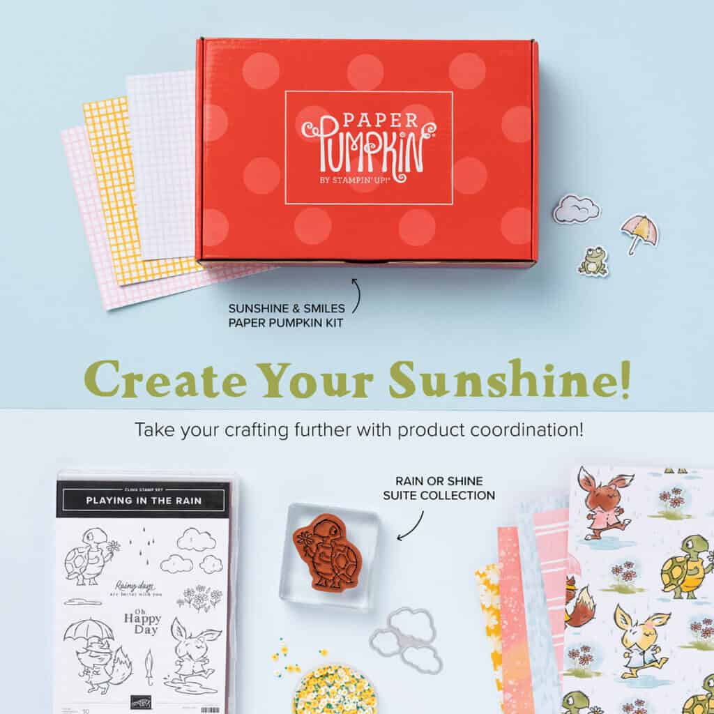 Sunshine and Smiles Monthly Crafting Kit Paper Pumpkin square image 1