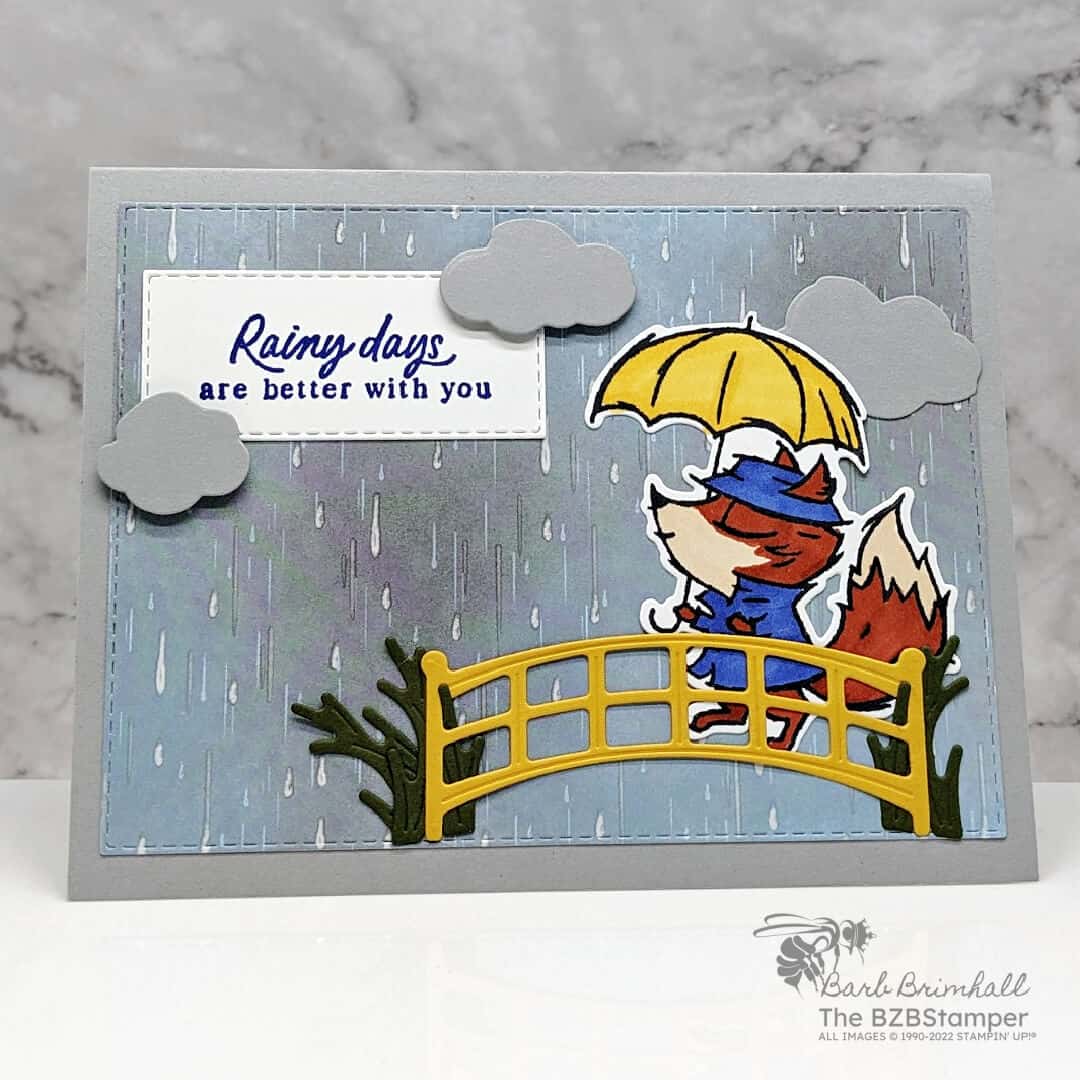 Create a Unique Handmade Card with Stampin’ Up’s Playing in the Rain Suite!