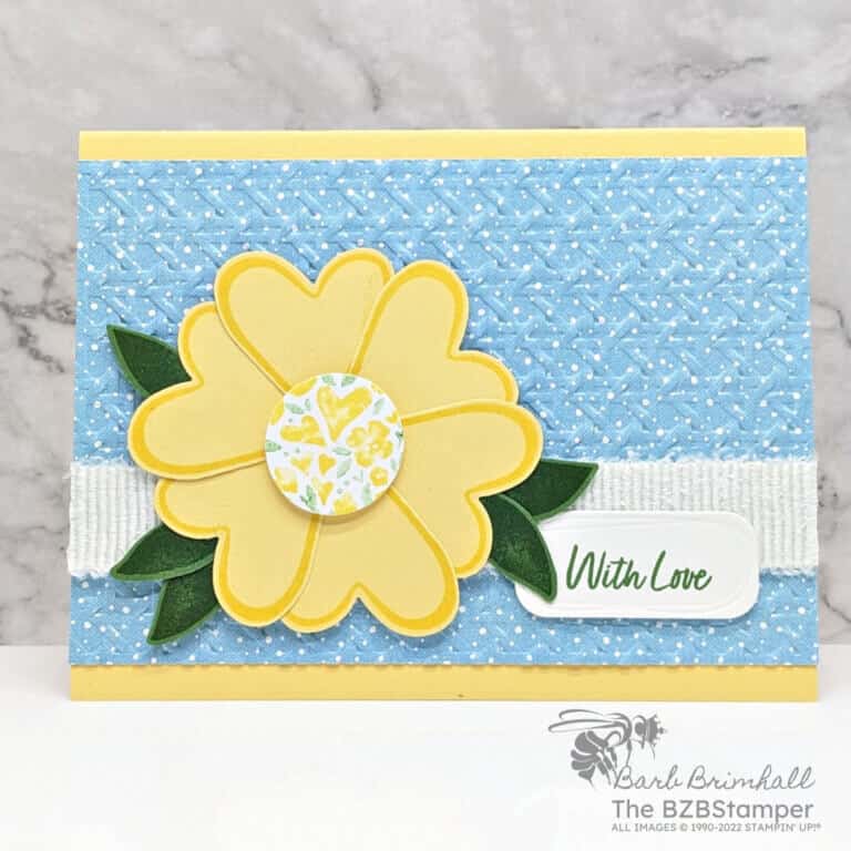 Country Bouquet Stamp Set Handmade Card