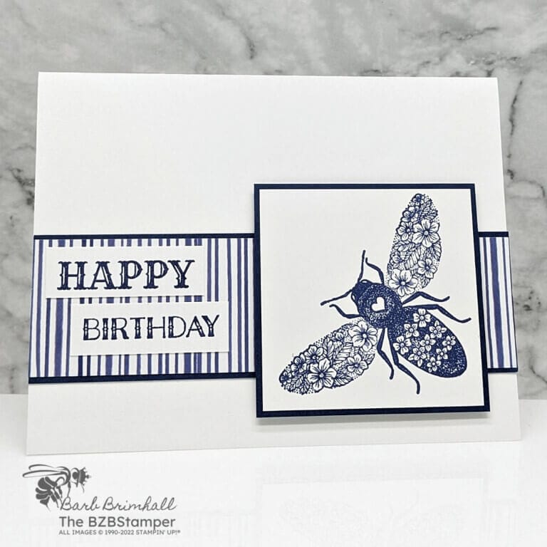 Happy Birthday Card using the Queen Bee Stamp Set 1 Happy Birthday Card using the Queen Bee Stamp Set
