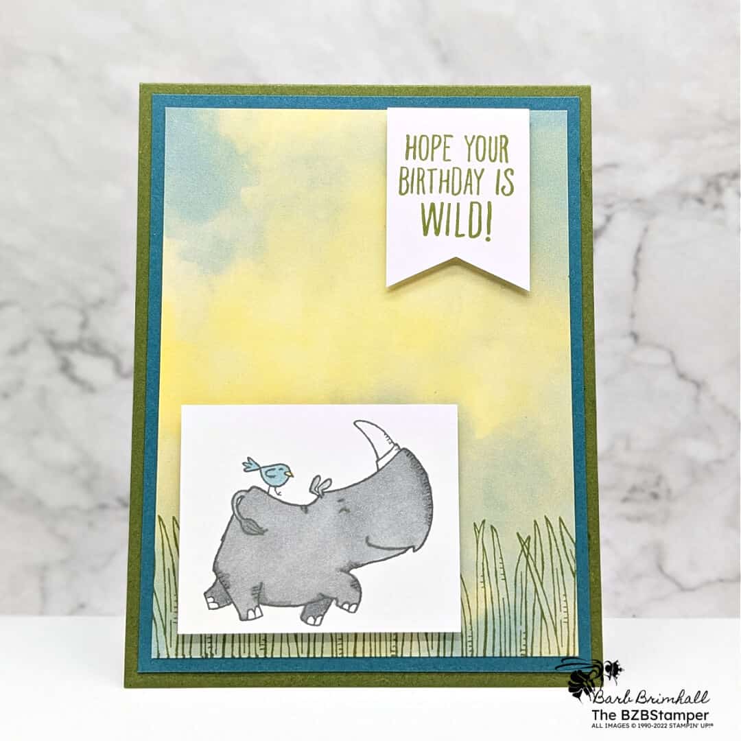 Stampin’ Up! Rhino Ready Stamp Set: Cute & Simple