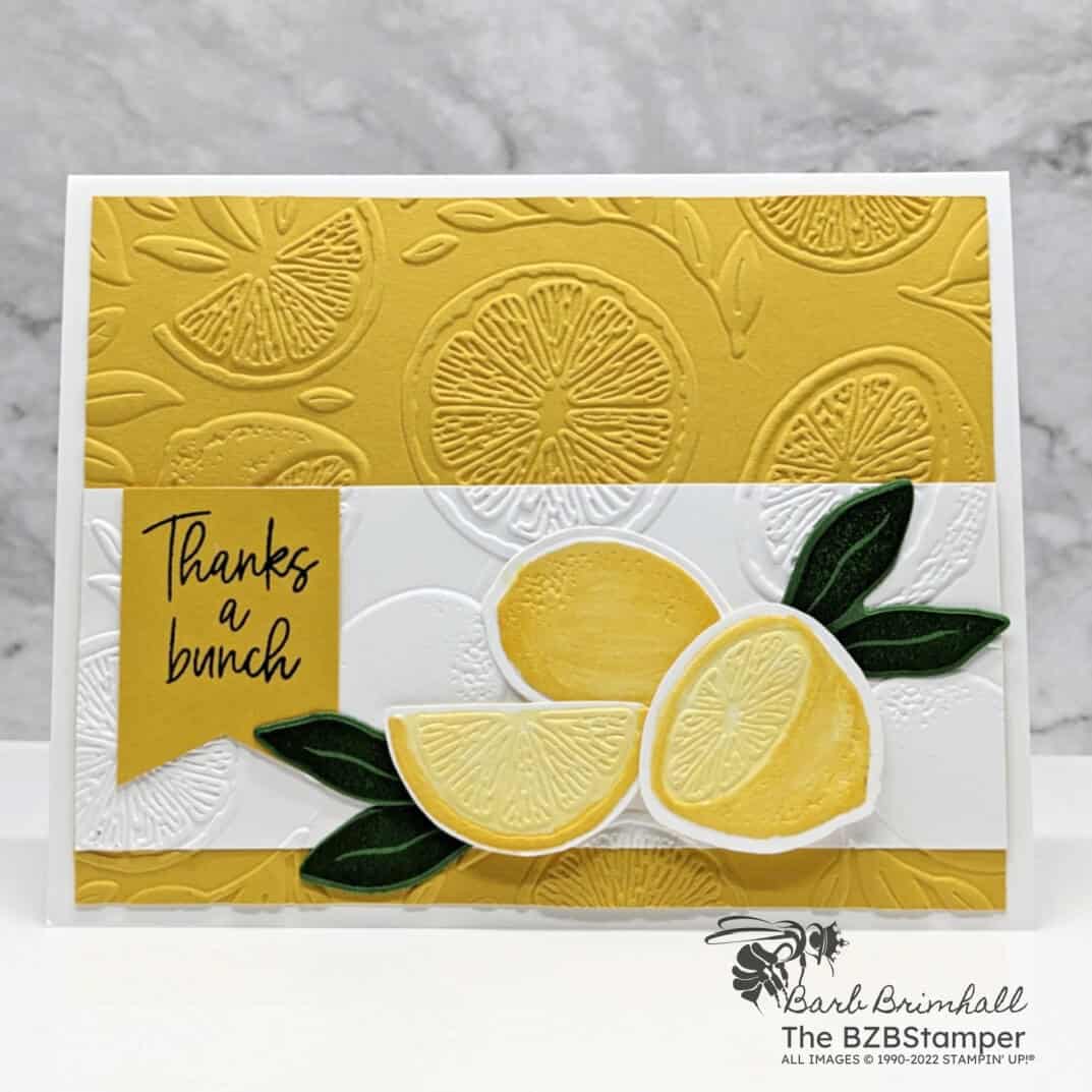 Sweet Citrus Thank You Card