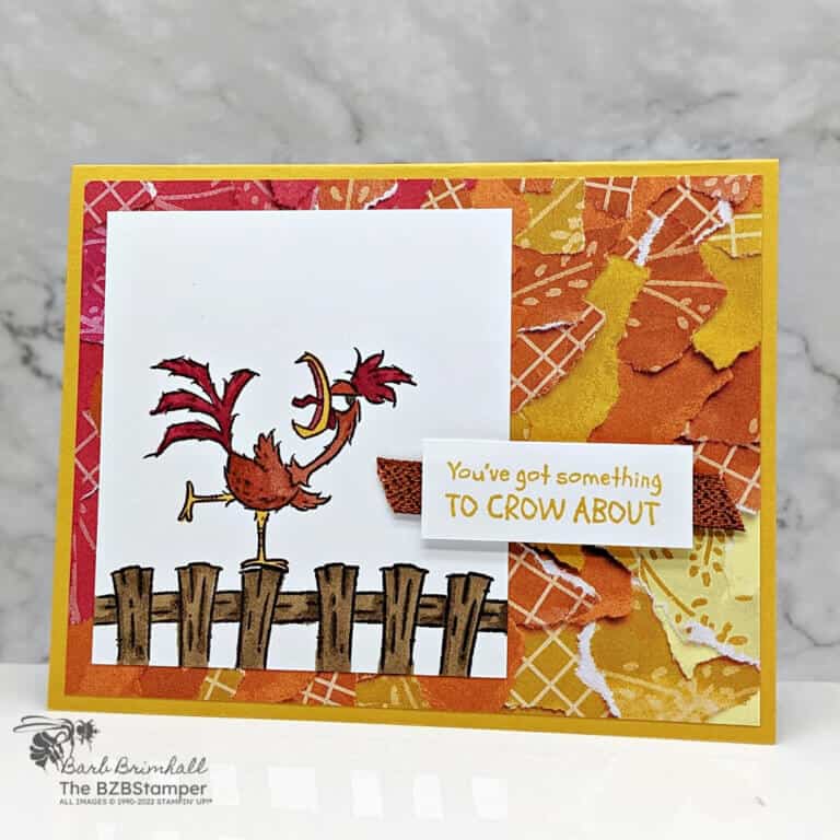 Adorable Roosters in the Hey Chuck Stamp Set