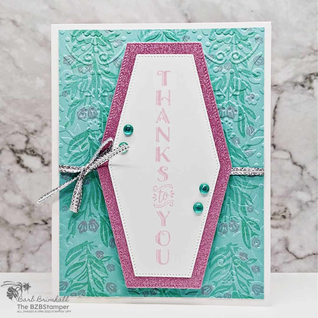 Vertical Blooms Thank You Card Tutorial