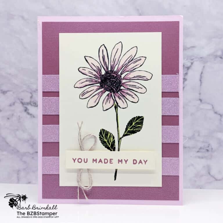 Elegant Daisies Handmade Card