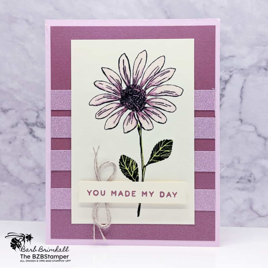 Elegant Daisies Handmade Card