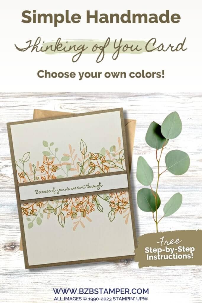 Timeless Charm Card Tutorial in greens and pinks

