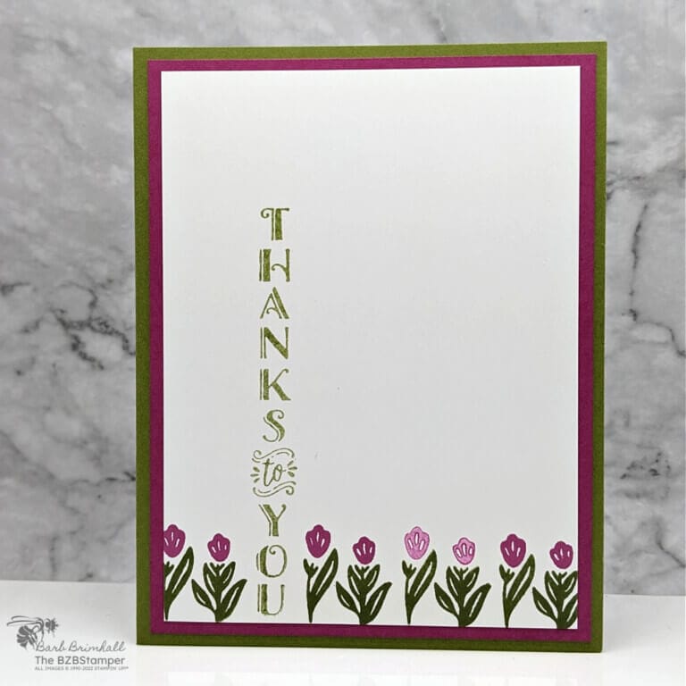 Floral Handmade Thank You Card