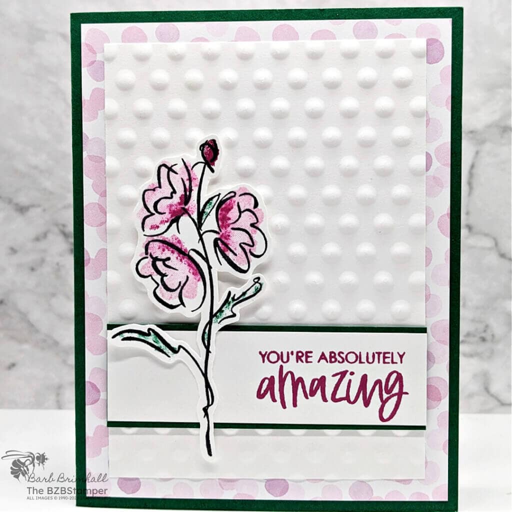 Color and Contour Stamped Card for All Occasions