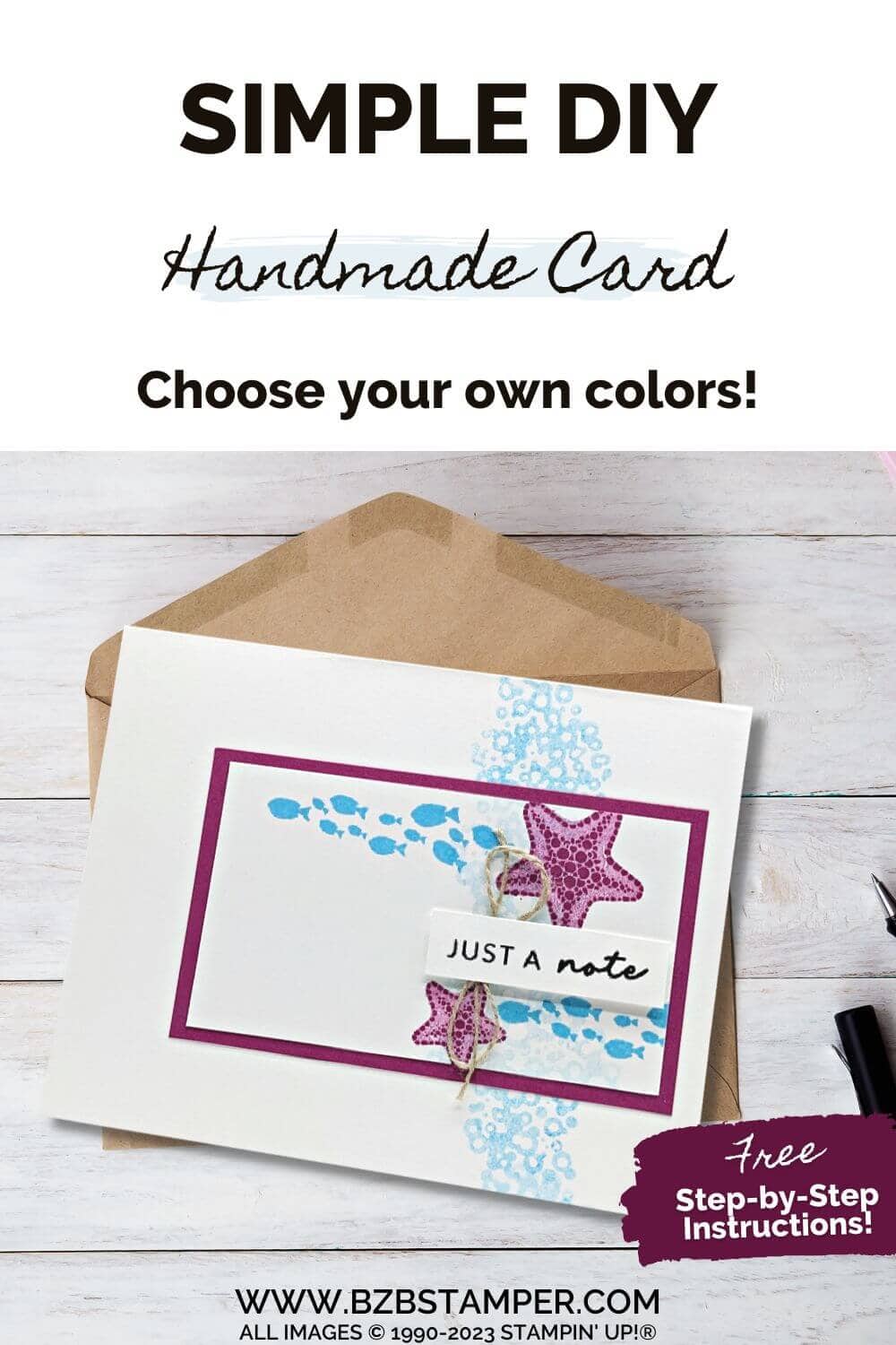 Simple All Occasion Card Tutorial | Barb Brimhall, The BZBStamper