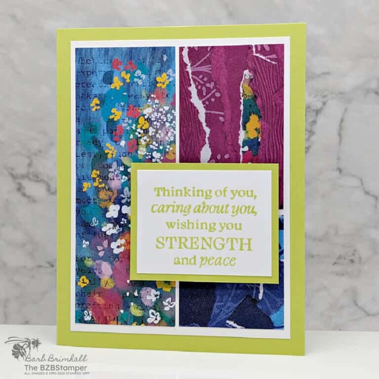 Bold Bouquet Thinking of You Handmade Card