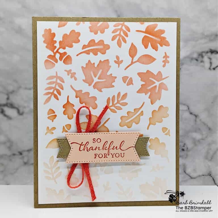 Thank You Card Using the Abundant Beauty Decorative Masks