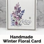 Magical Meadow Stamp Set by Stampin' Up! in blues, purples and taupe in nature images with a "winter wishes" sentiment.