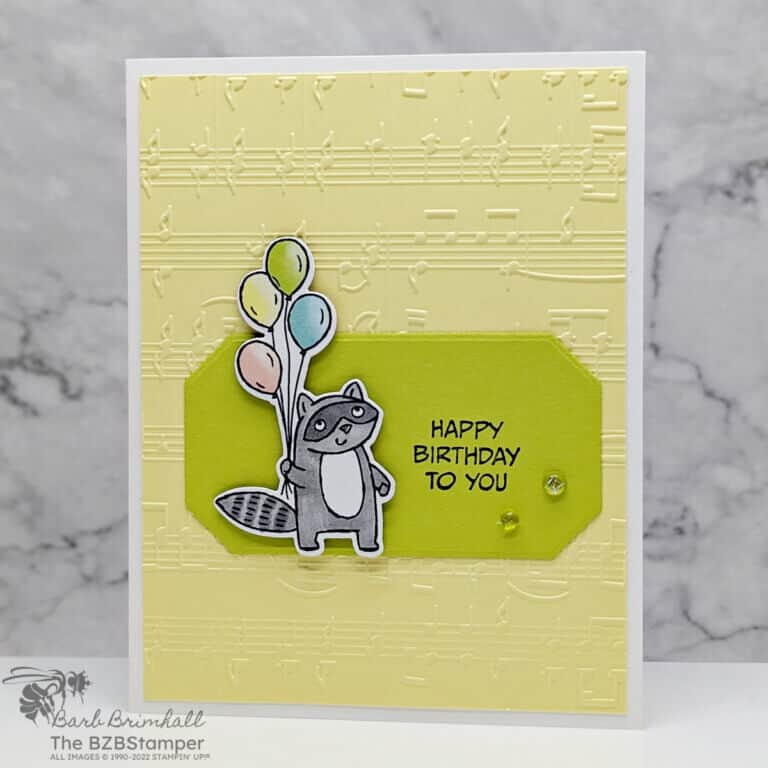 Handmade Birthday Card with the Stampin Up Zany Zoo Bundle