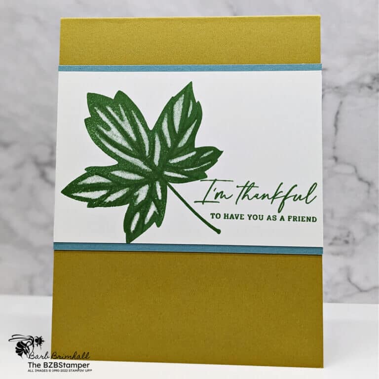 Autumn Leaves Thank You Card