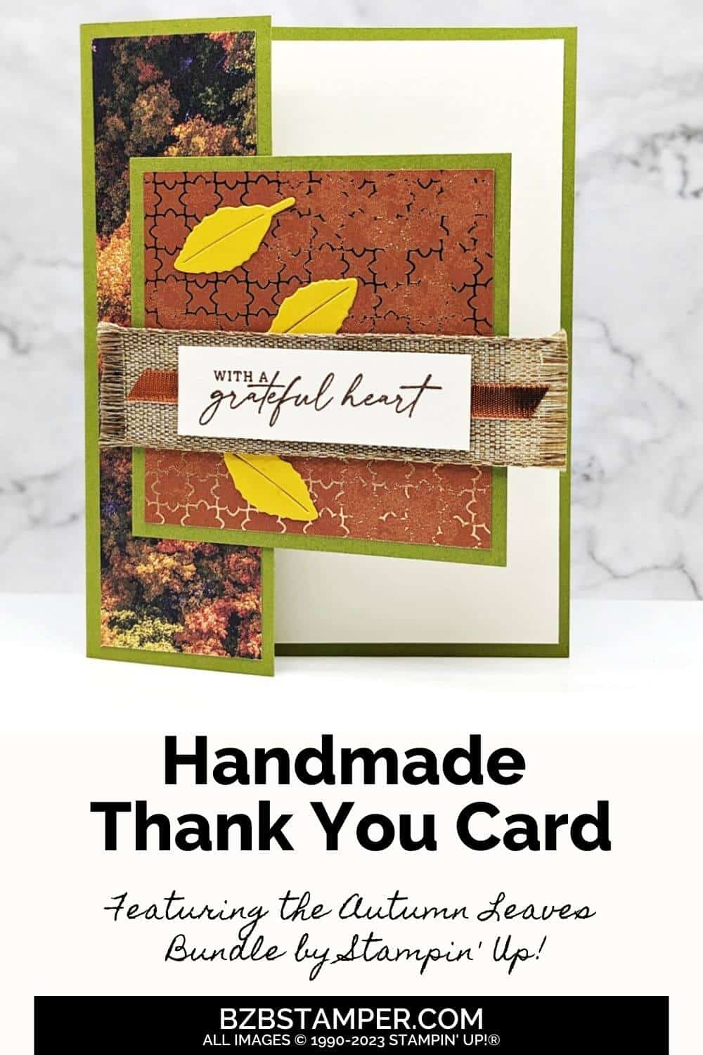 Thank You Card using the Autumn Leaves Bundle - Barb Brimhall, The ...