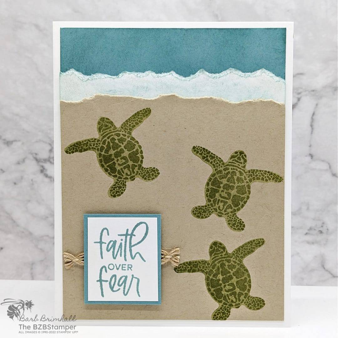 Handmade Card using the Sea Turtle Stamp Set