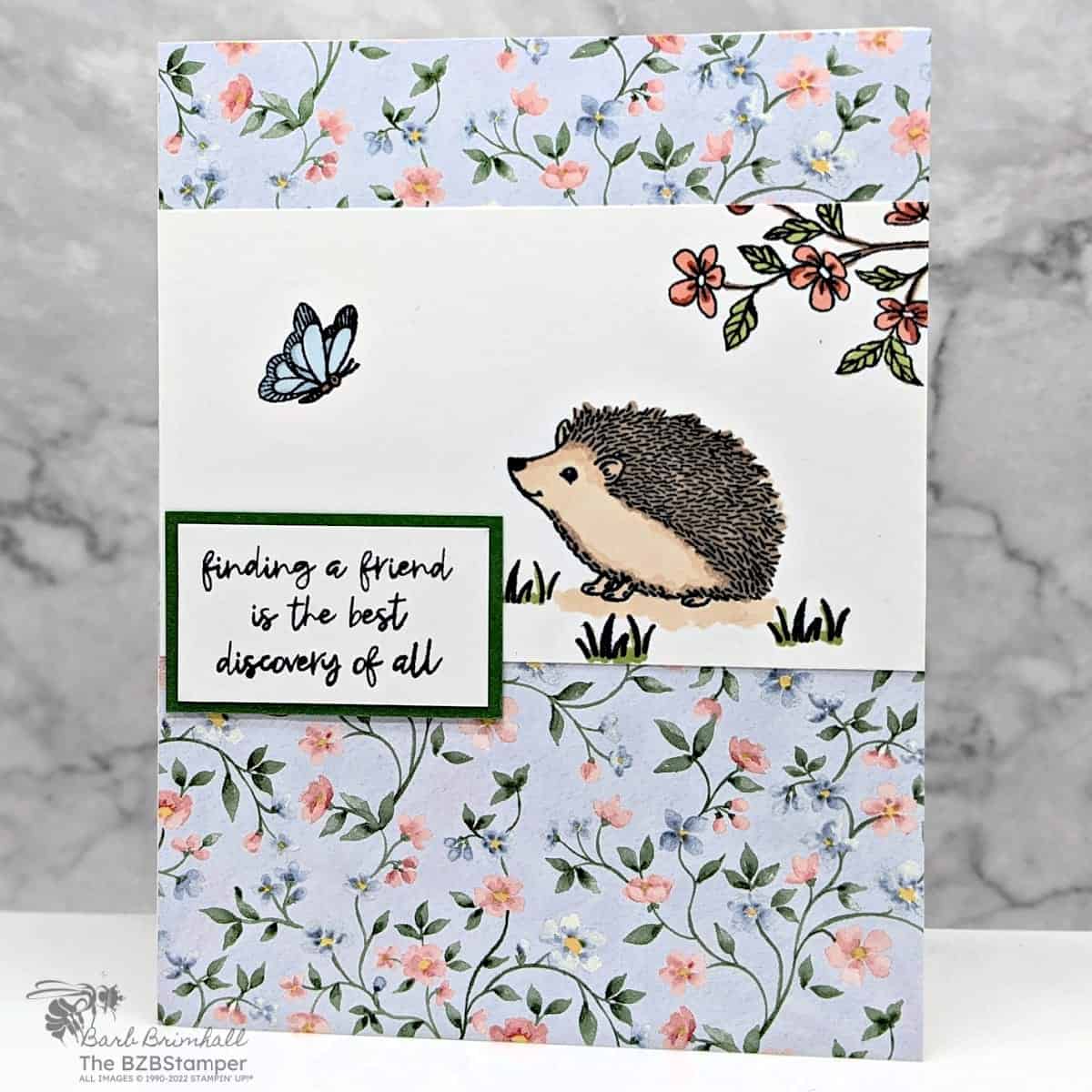 Happy Hedgehogs Handmade Card