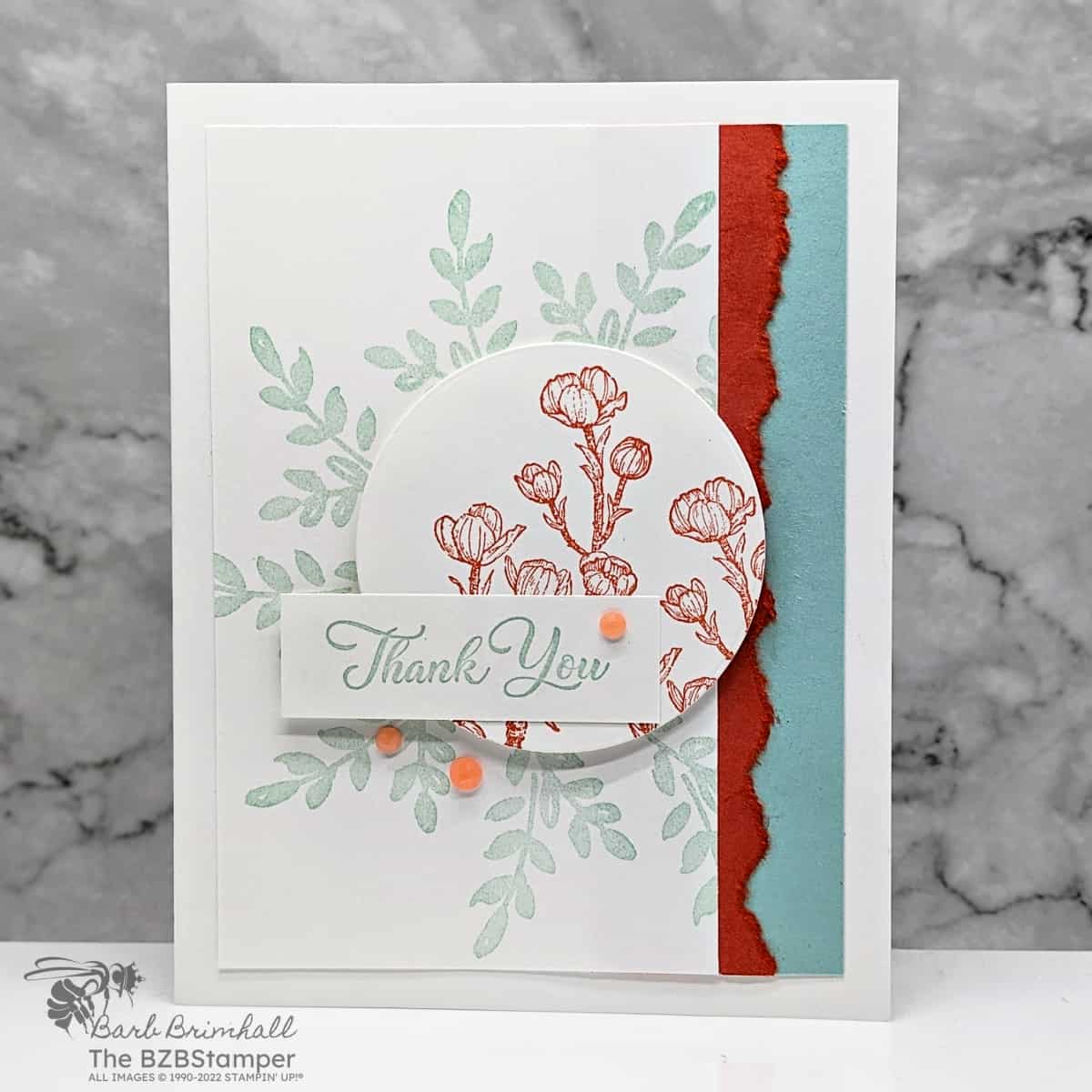 Grateful Blooms: Detailed Dogwood Thank You Card