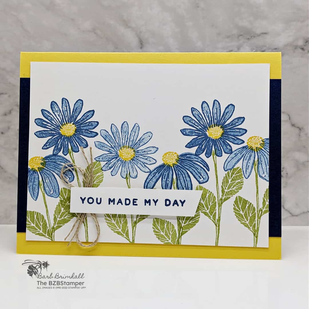 Cheerful Daisies Handmade Card
