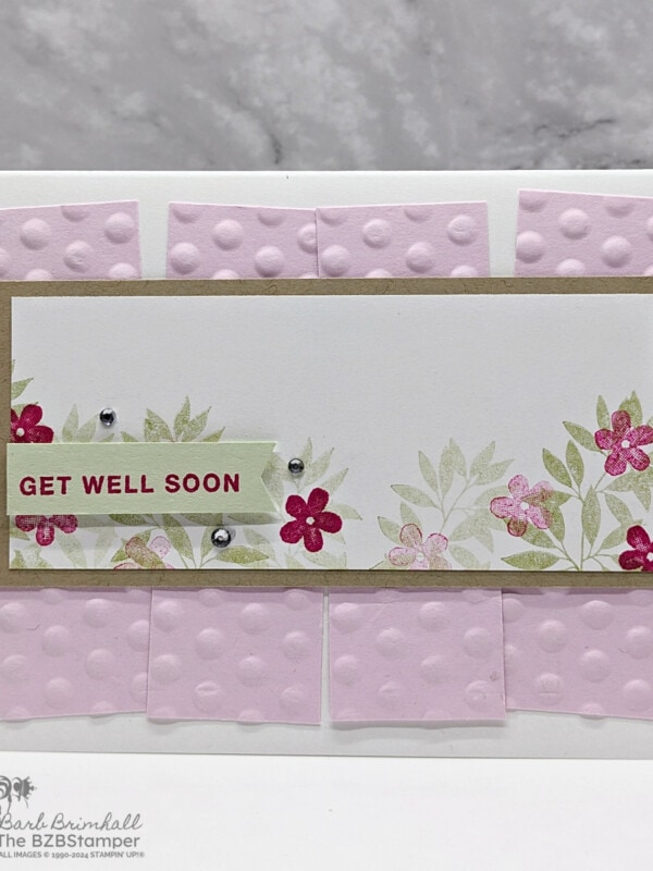 Get Well Card using the Darling Details Stamp Set