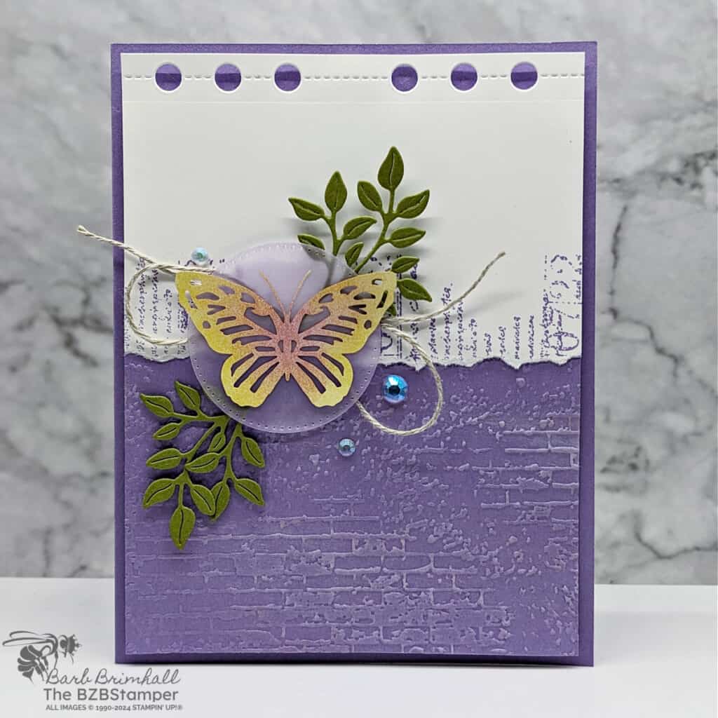Butterfly Card with the Notes of Nature Bundle