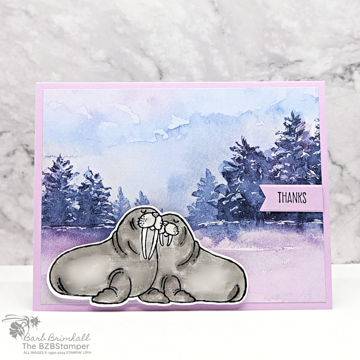 Thank You Card Using The Hearts and Hugs Bundle