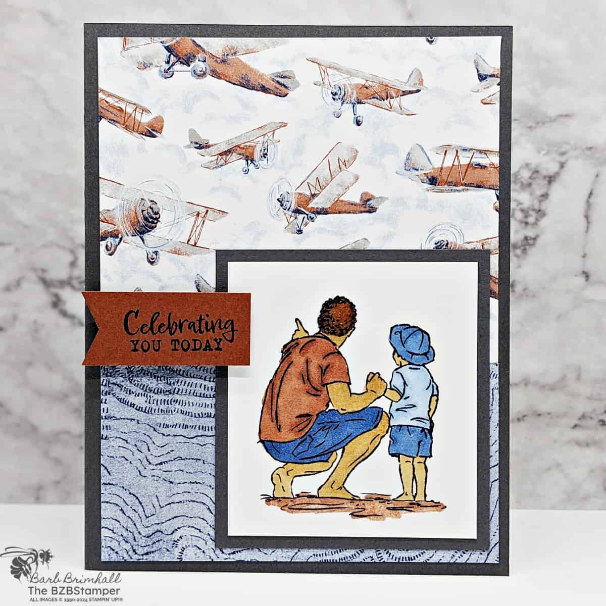 Celebrate Guys with the Beside Me Stamp Set
