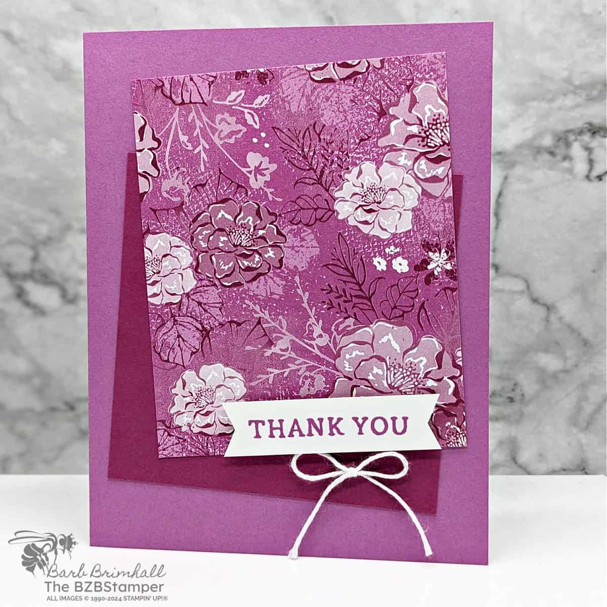 5 Minute Thank You Card Using Card Sketch 1