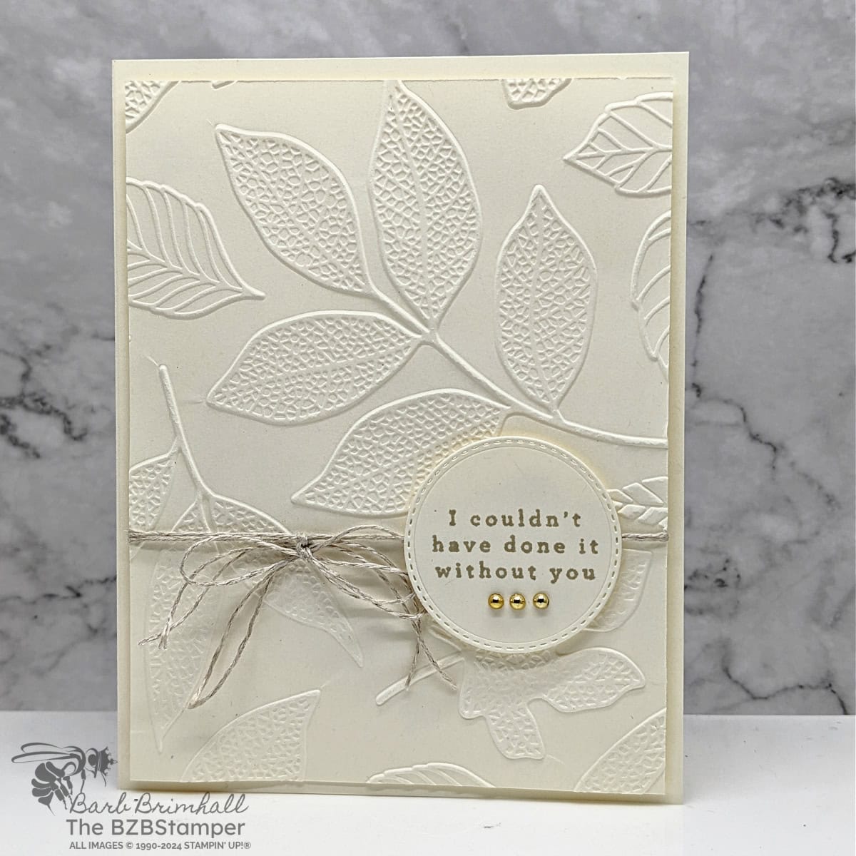 Simple Thank You Card With the Changing Leaves Bundle